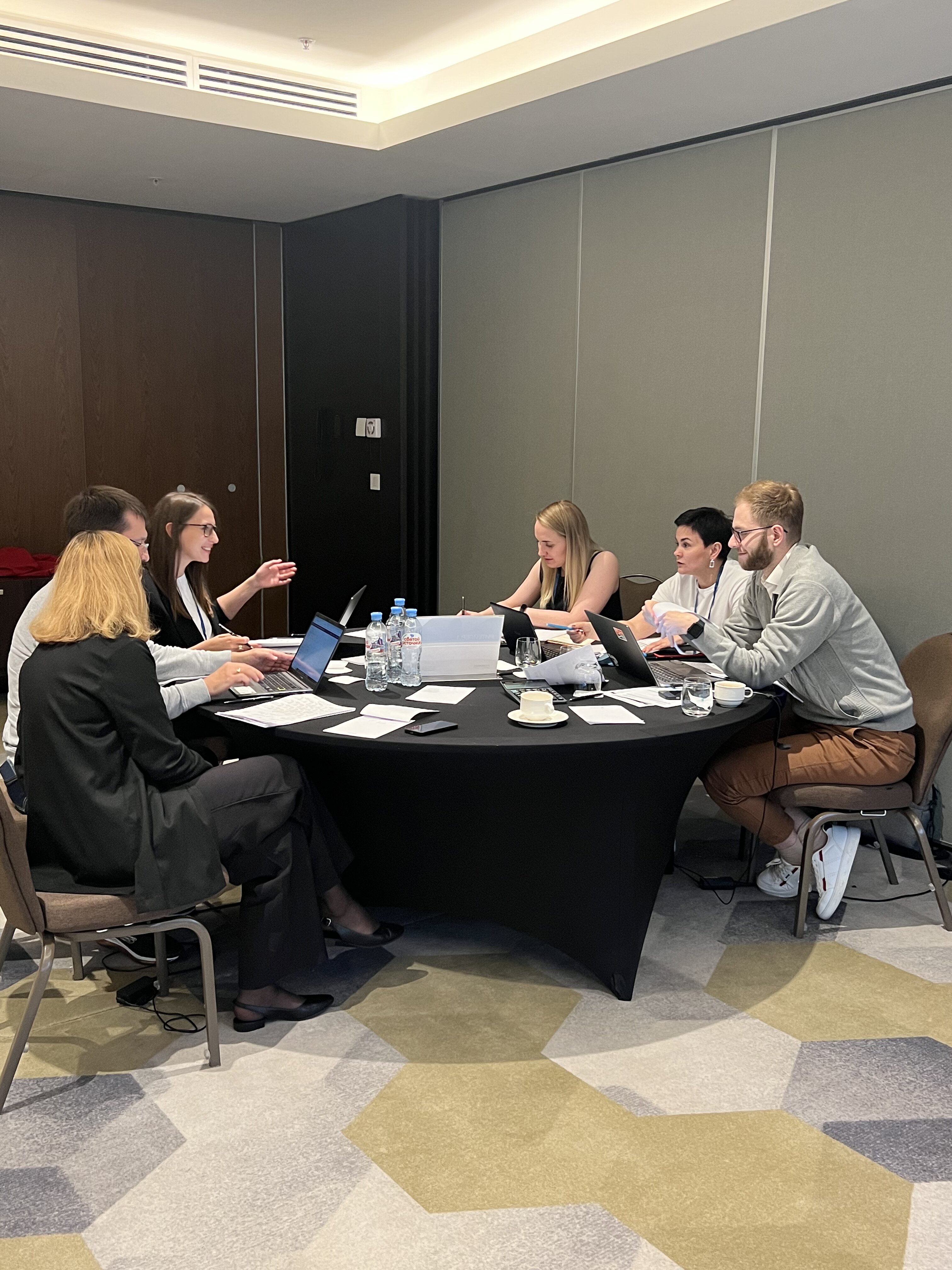 World of Trade participants during a working session